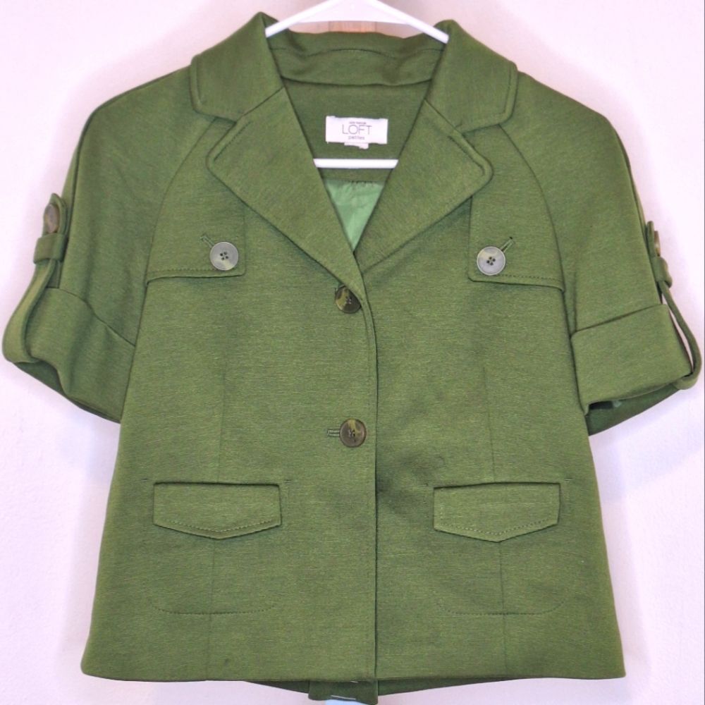 LOFT Green Pea Coat